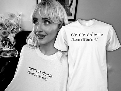 Sabrina Carpenter Camaraderie Shirt design illustration