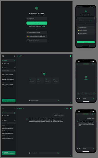 Redesigning ChatGPT figma ui