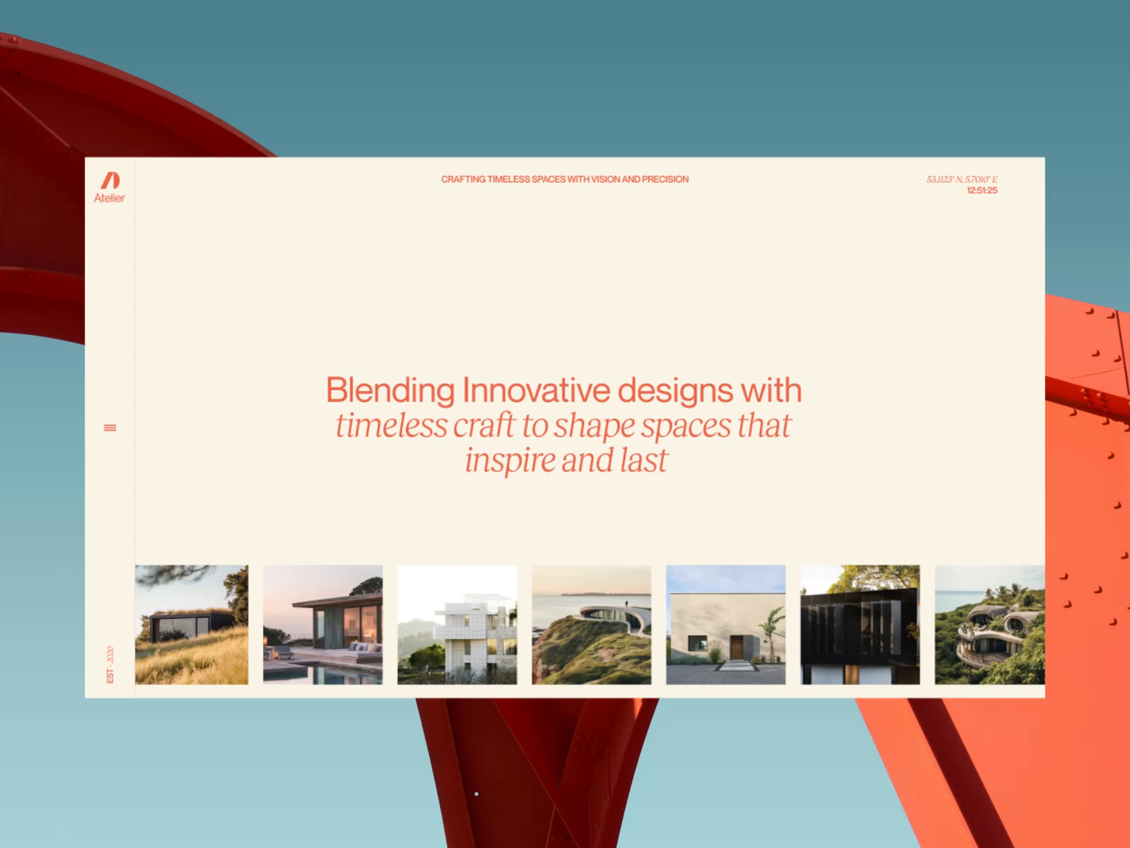 Example of Atelier Studio - Architecture Website Design