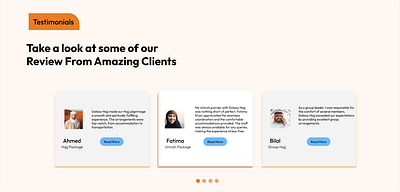 Client Section client section design testimonials ui ux