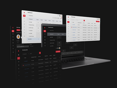 Custom CRM system for team management and task tracking cms dark mode dashboard design interface light mode task manager ui ux website