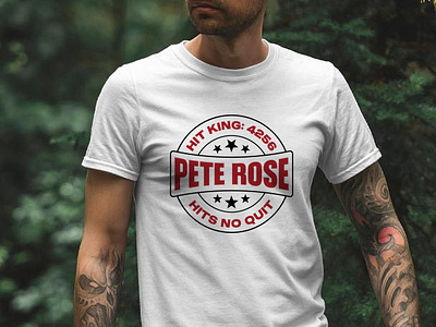 Pete Rose's Typography Tshirt Design pete rose pete rose baseball card pete rose documentary pete rose gambling pete rose hall of fame pete rose hits pete rose net worth pete rose rookie card pete rose stats tshirt design typhography tshirt design