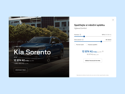 Stratos Auto - Czech Car Dealership calculator car clean dealership design modal sliders ui user experience user interface ux
