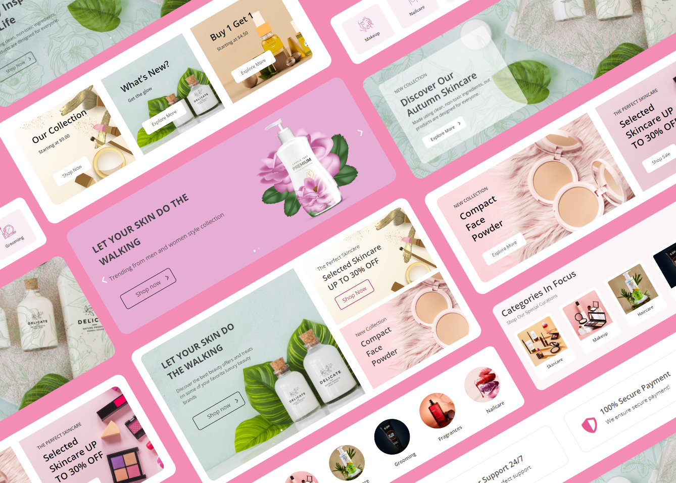 Butterfly – A divi eCommerce cosmetic store layouts azad branding cosmetic design divi ecommerce graphic design illustration mohammad mohammad azad online shopping store ui ui design ux website