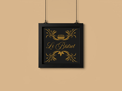 Le Bistrot-Wall-Sign-Logo 3d ai app art branding design discount logo pricing discount logos for sale discount pricing graphic design icon illustration logo logos minimalist typography ui vector