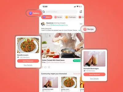 Home Page Recipe App app ui ux