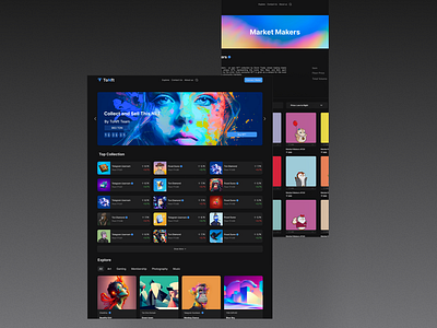 NFT marketplace app nft ui ux