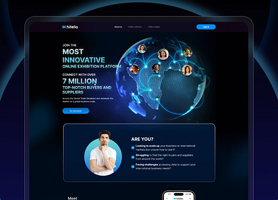 Networking Platform Landing Page landing page ui ux website