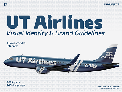 UT Airlines Branding Identity and Brand Guidelines airlines aviation branding corporate logo logo design type design typography ut airlines visual identity