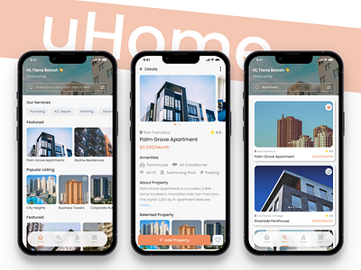 uHome 🏠 homebuying interactivemaps propertydesign propertysearch realestateapp realestatetech realestateui responsivedesign uiux