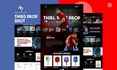 Third Drop Shot Homepage Design. brandi homepage tennis ui