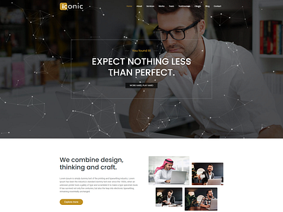 Iconic – Creative Multipurpose Corporate and Portfolio Website branding corporate creative design graphic design illustration portfolio ui ui design ux website