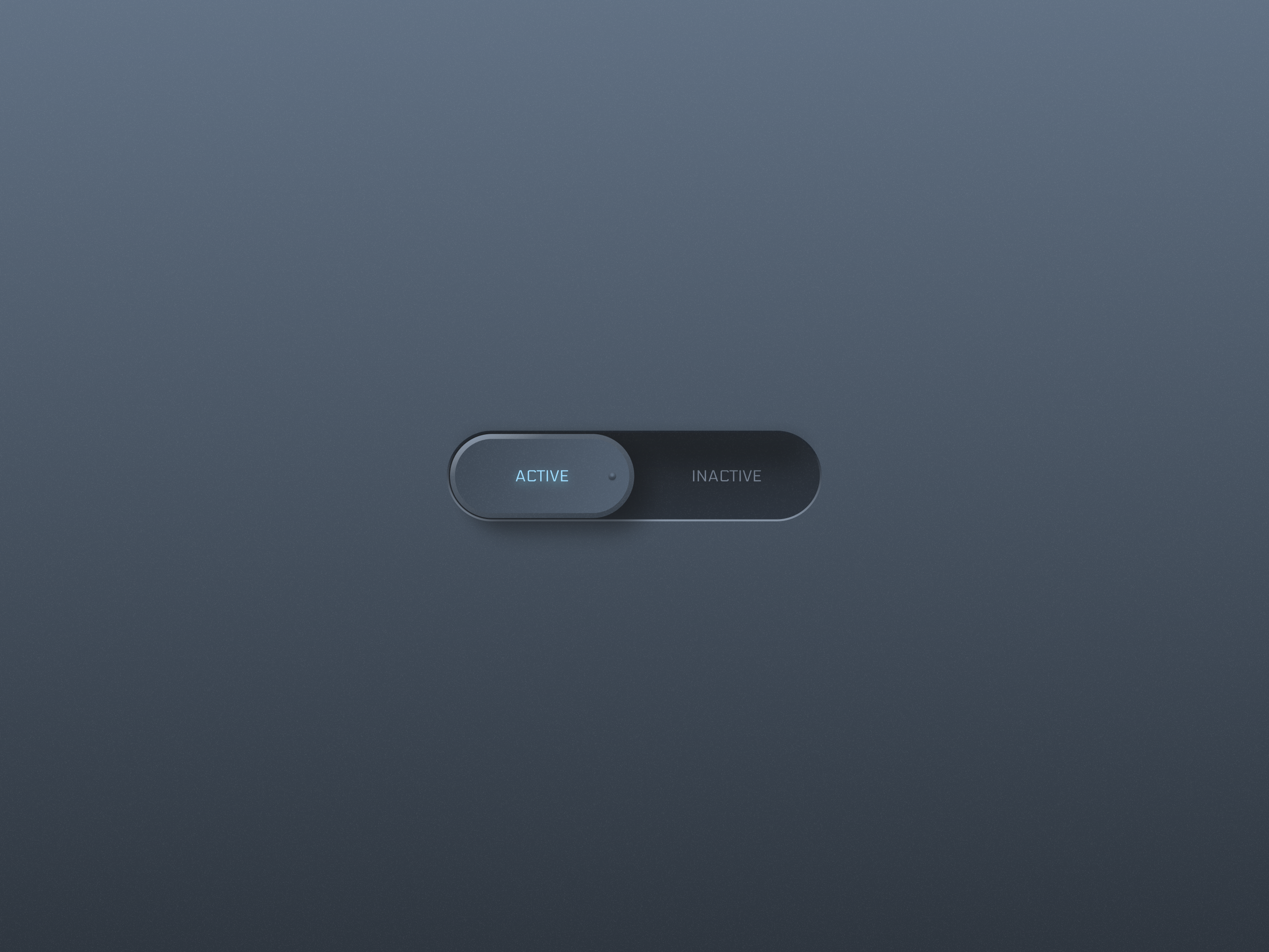 Skeuomorphic Toggle app design component switcher toggle ui