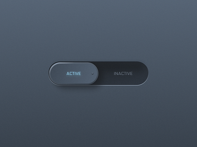 Skeuomorphic controls app design component switcher toggle ui