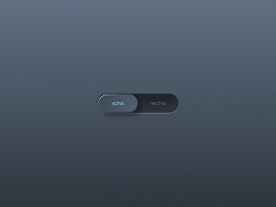 Skeuomorphic controls app design component switcher toggle ui