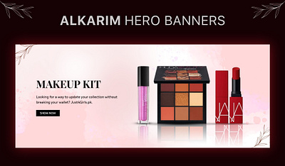 Alkarim Website Banners abstractart ecommerce floraldesign graphicdesign herobanners illustrations productdisplay webdesign