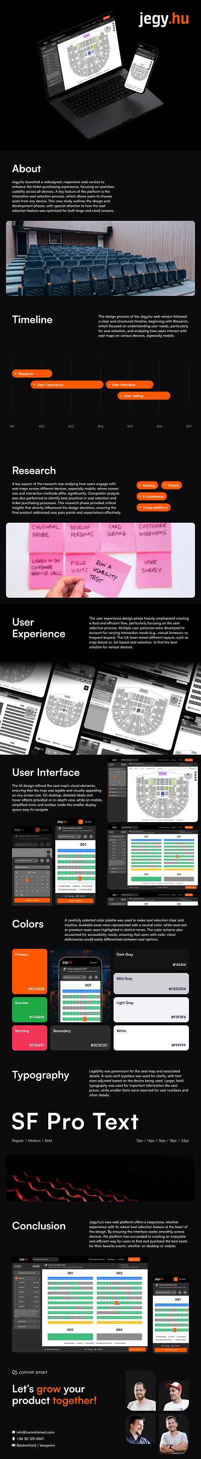 Jegy.hu seat ticket selling app design ui ux