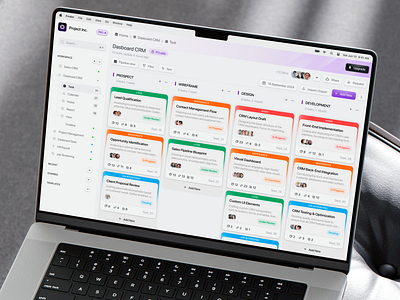 Project Inc. - Project Management Dasboard activity dasboard asana card clean clean dashboard clickup colorfull crm crm dashboard dashboard data dashboard product project project management saas saas product task tracking taskflow teamwork mangement trello