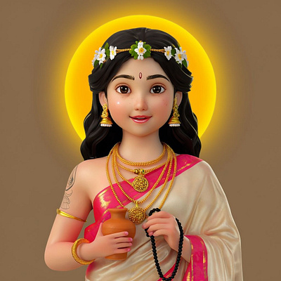 Navratri Goddess Avatars - AI Prompts ai character design