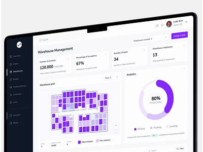 Logistic CRM Dashboard app app app design car chart clean crm dashboard delivery design erp management moving ship shippment truck ui uiux ux