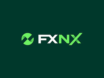 FXNX Logo Design – Bold, Modern, and Dynamic Brand Identity bold branding dynamic logo finance fintech forex logo fresh logo futuristic fx globe logo green logo growth innovation logo design logo designer minimal modern next generation nx shadow