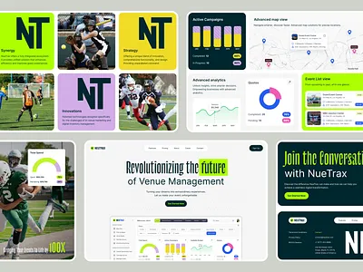 NueTrax Wesbite card dashboard design event event management interface management product product design service ui uiux ux venue venue management web website