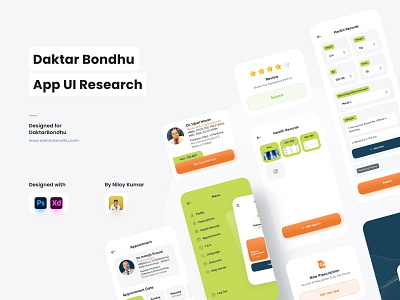 Daktar Bondhu App UI Design accesstocare bangladeshhealthcare digitalhealth doctorappointment healthapps healthcare healthcareaccessibility healthinnovation healthresources healthservices healthtech medicaladvice medicationmanagement onlinehealthcare patientcare patientsupport remotehealthcare telemedicine virtualconsultation wellness