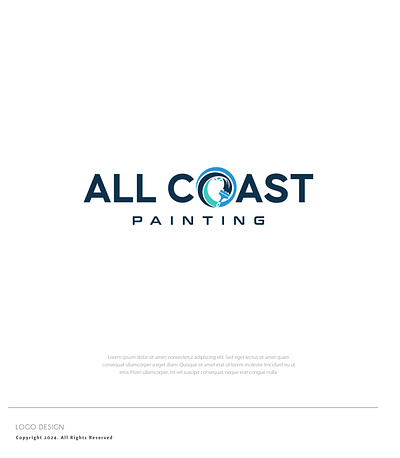 Logo design - All Coast Painting branding design guidelines logo design