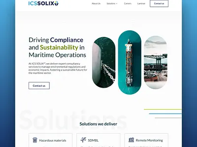 Landing page consulting homepage landing page landing page design maritime ui ui design user interface web design website website design