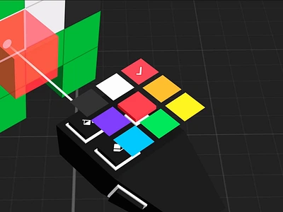 Spatial Color Picker animation boxelxr color picker controllers easing interaction design microinteractions pie menu smoothdamp spatial design spatial ui tweening ui ux virtual reality voxel art vr xr