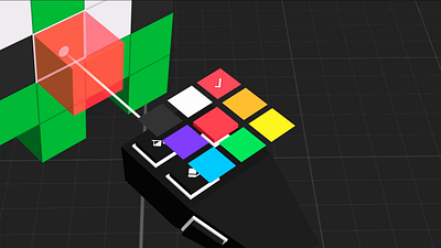 Spatial Color Picker animation boxelxr color picker controllers easing interaction design microinteractions pie menu smoothdamp spatial design spatial ui tweening ui ux virtual reality voxel art vr xr