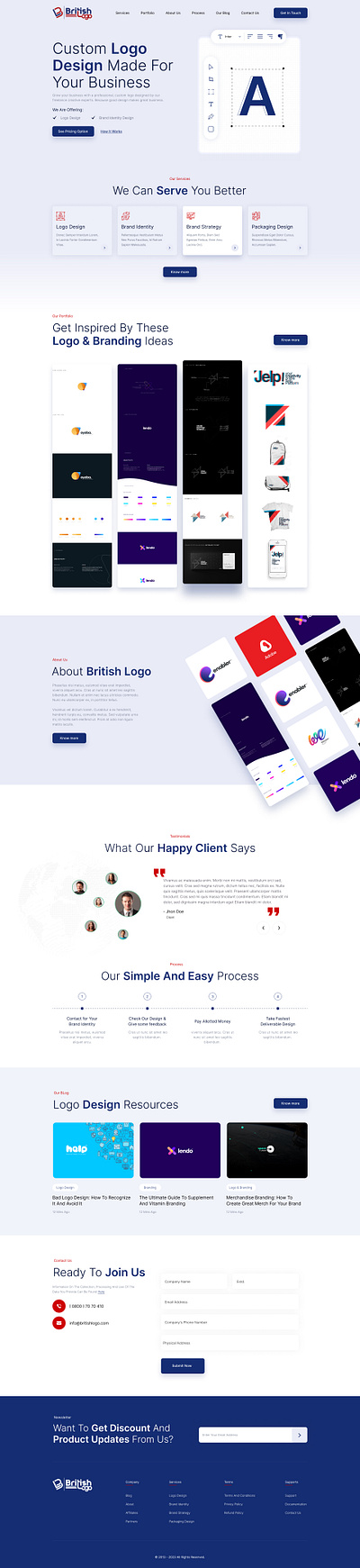 British Logo: A company to create a custom Logo design logo typography ui ux