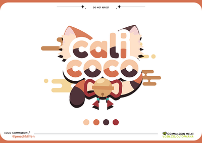 [Vtuber] Cali Coco's Logo & Icon Design graphic design icon icon logo logo logo design vtuber vtuber icon vtuber logo