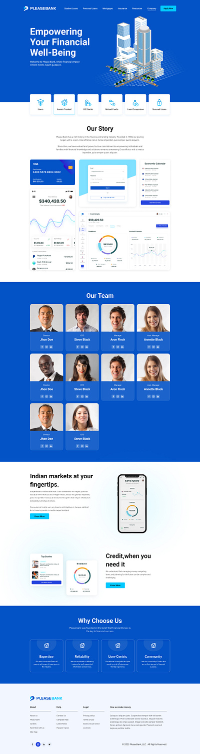 PLEASE BANK: One-way stop for all your financial needs design graphic design typography ui ux