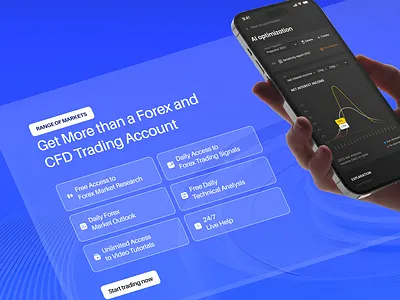 Trade Forex with Confidence – Ultra-Low Spreads, High Leverage, figma landing mobile design responsive design ui ux design website design