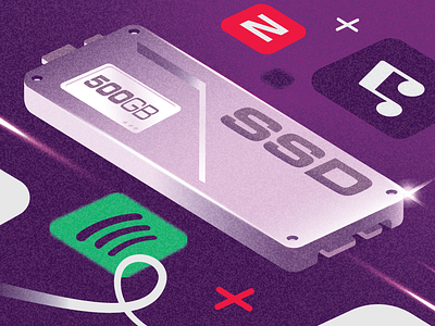 Know your specs (Which? Tech Magazine) app card illustration laptop ssd