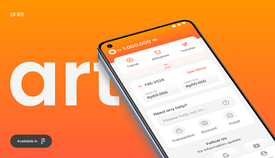 Artos is E-Wallet Transfer App - UI Kit e wallet figma finance mobile app money money transfer payment ui kit user interface