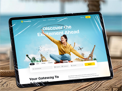 Travel Agency Website Design | TravelGo behance branding concept design figma landing page landing page ui motion graphics tour and travel website travel website travel website design trend ui ui design ux website design website ui