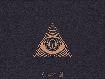 Secret Coffee Society Pictorial Mark antique brand design brand identity branding branding design clean coffee dark esoteric eye hand drawn identity design logo logo design minimal mystery pyramid secret vintage visual identity