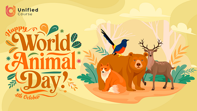 World Animal Day app branding design graphic design illustration logo typography ui ux vector