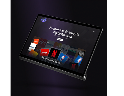 Invader: Your Gateway to Digital Frontiers 🚀 design figma landing page mobile design responsive design ui ui ux design website design