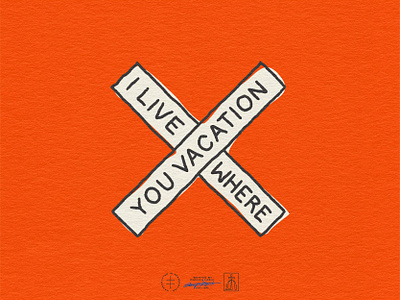 I Live Where You Vacation Alt. Submark brand design brand identity branding branding design font hand drawn hand lettering identity design lettering logo logo design minimal minimalist logo sans serif simple type typeface typography vintage visual identity