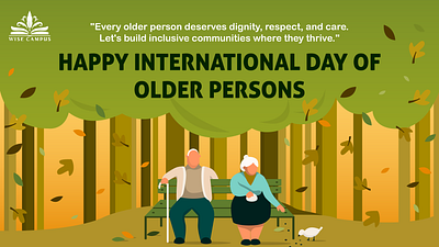 International Day of Older Persons animation app branding design graphic design illustration logo motion graphics typography ui ux vector