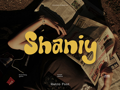 Shaniy - Retro Display Font 2000s 90s bubble casual design display font graphic design headline illustration modern nostalgic playful poster retro typeface typography vintage y2k yellow