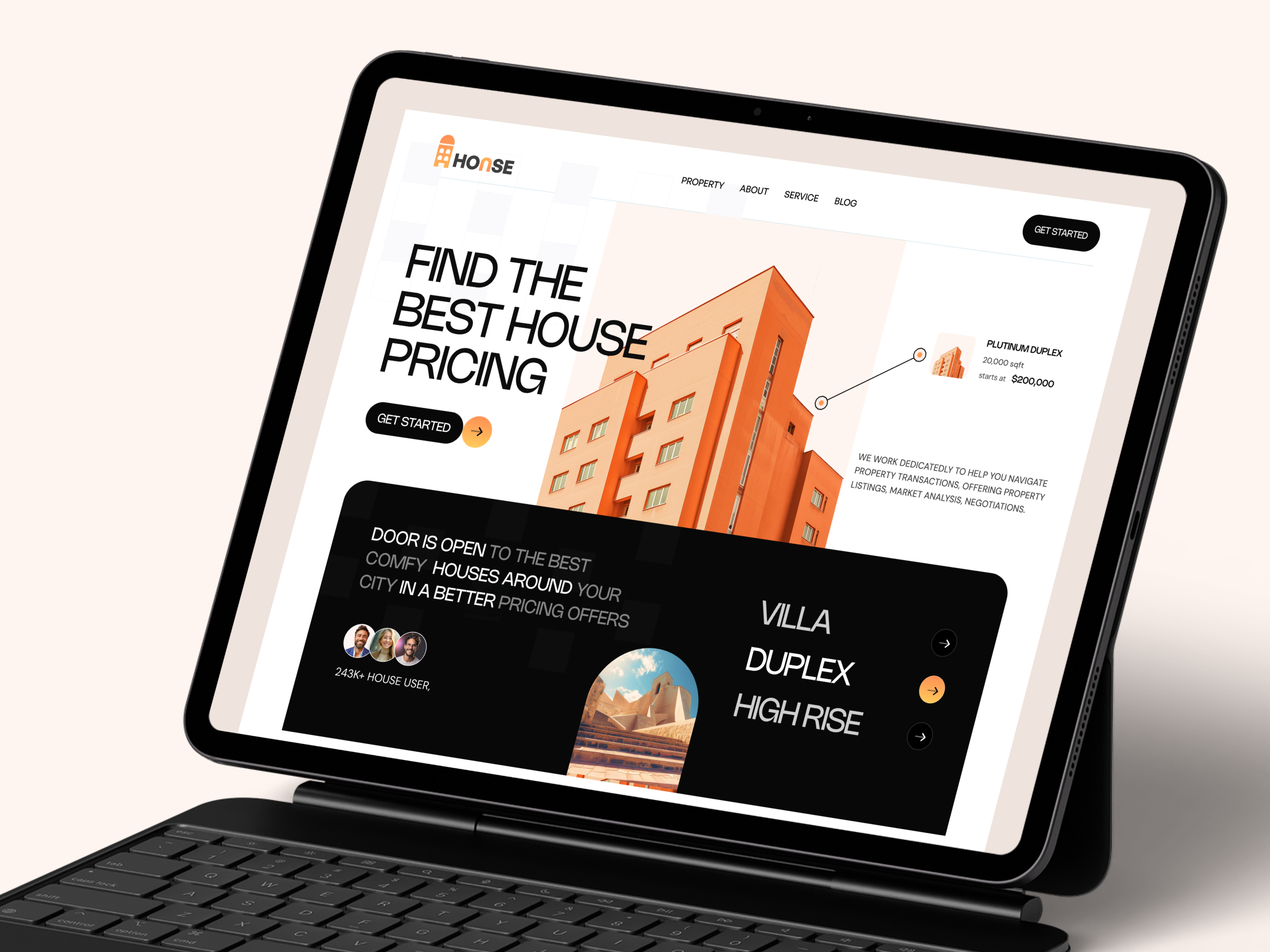 Example of Website Landing Page Design
