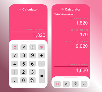 Daily UI #004 | Calculator Design calculator design daily ui freelance graphic design ui ux