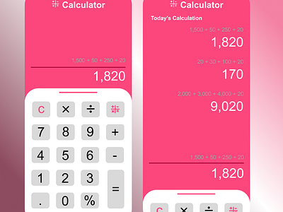 Daily UI #004 | Calculator Design calculator design daily ui freelance graphic design ui ux