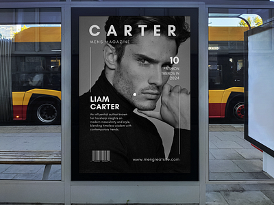 Mens Carter Magazine 2024 adobe illustrator designer graphic design magazine magazine design uidesign