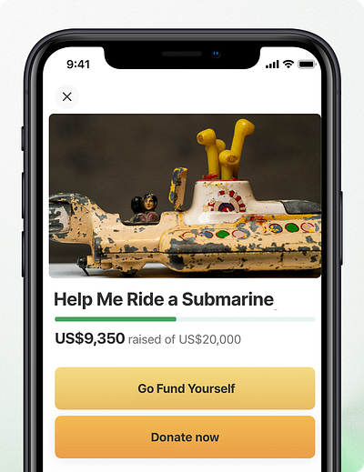 GoFundYourself app design product design product designer ui uxdesign
