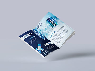 PowerBoom Product Brochure blue branding brochure energy graphic design logo